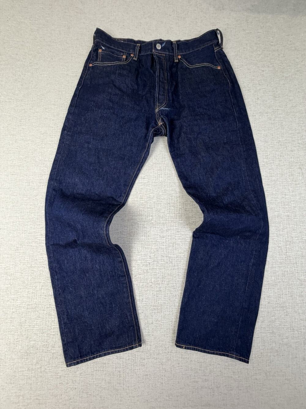 Levi’s Premium 501 Men’s Jeans 35x34 Dark Wash Selvedge Button Fly